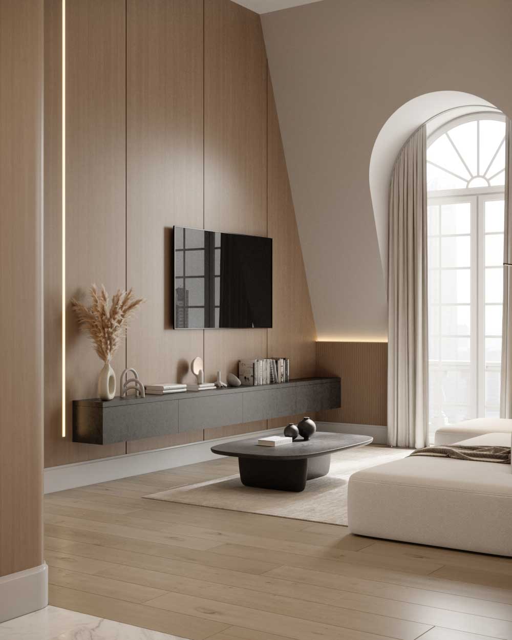 Knightsbridge Residence — interior design & visualization, image 7